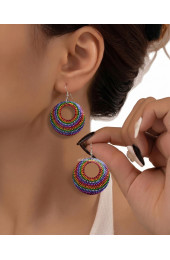 Hand Painted Wooden Earrings